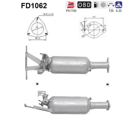 AS Részecskeszűrő, kipufogó FD1062_AS2