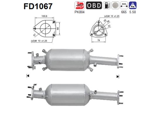 AS Részecskeszűrő, kipufogó FD1067_AS2