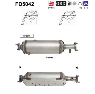 AS Részecskeszűrő, kipufogó FD5042_AS2