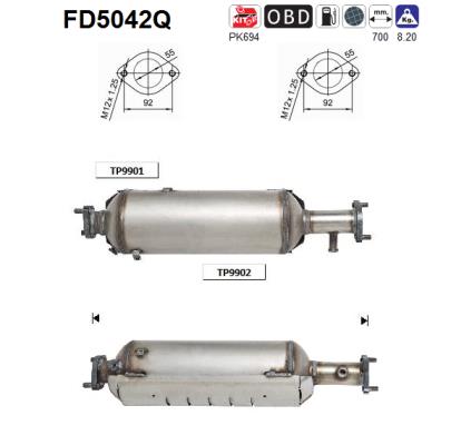 AS Részecskeszűrő, kipufogó FD5042Q_AS2