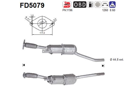 AS Részecskeszűrő, kipufogó FD5079_AS2