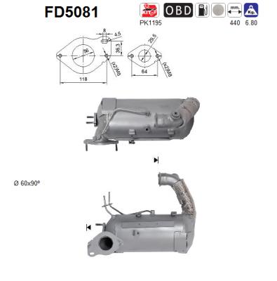 AS Részecskeszűrő, kipufogó FD5081_AS2