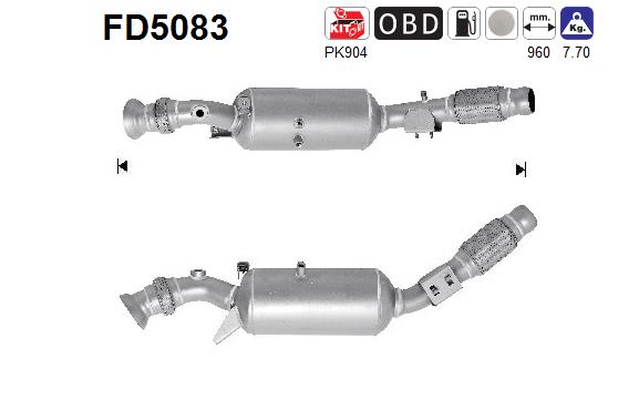 AS Részecskeszűrő, kipufogó FD5083_AS2