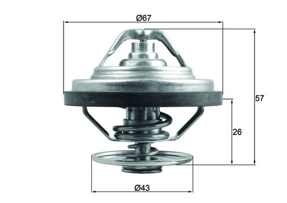 MAHLE Termosztát TX15883_MAHLE