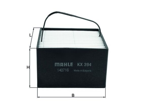 MAHLE Üzemanyagszűrö betét KX394_MAHLE