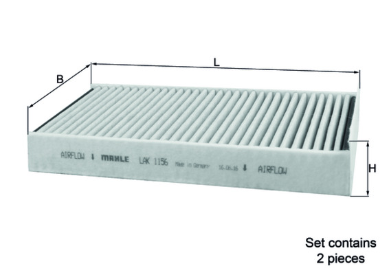 MAHLE Pollenszűrő LAK1156/S_MAHLE