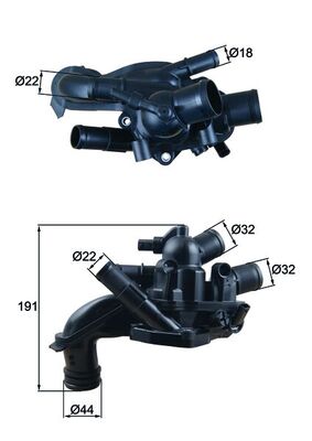 MAHLE Termosztát TM46105_MAHLE