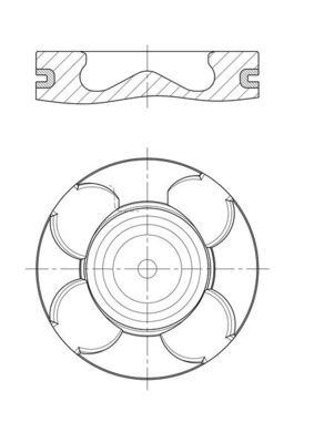 MAHLE Dugattyú 007PI00172000_MAHLE