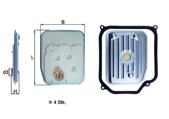 MAHLE Szűrő, automataváltó HX147KIT1_MAHLE