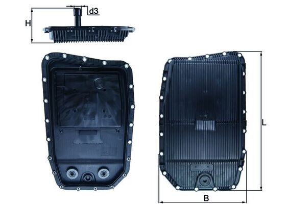 MAHLE Olajteknő, automata váltó HX152_MAHLE