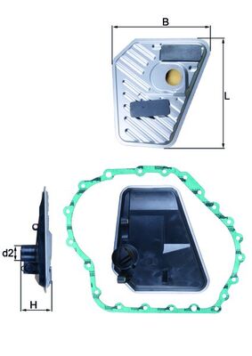 MAHLE Szűrő, automataváltó HX168D_MAHLE