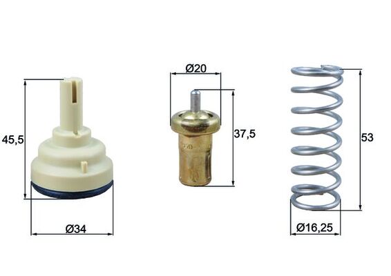 MAHLE Termosztát+tömítés TX181105D_MAHLE