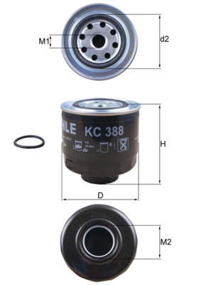 MAHLE KC388D_MAHLE Üzemanyagszűrő