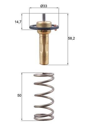 MAHLE Termosztát TX26589D_MAHLE