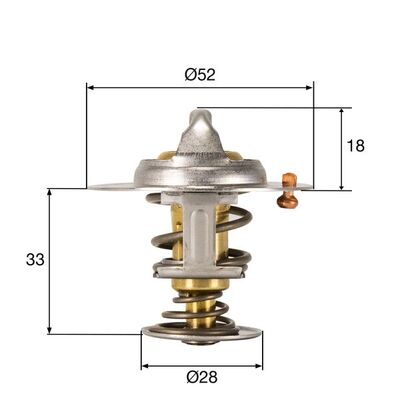 MAHLE Termosztát TX32792D_MAHLE