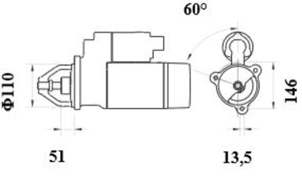 MAHLE Önindító MS104_MAHLE