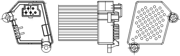 MAHLE Vezérlő, fűtés/szellőzés ABR33000S_MAHLE