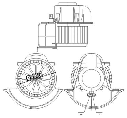 MAHLE Ventilátor, utastér AB113000S_MAHLE