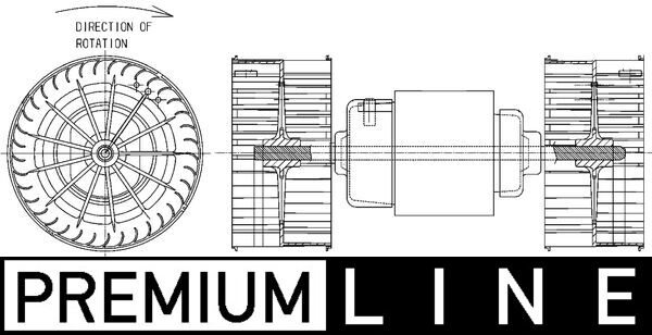 MAHLE Ventilátor, utastér AB152000P_MAHLE