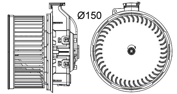 MAHLE Ventilátor, utastér AB260000P_MAHLE