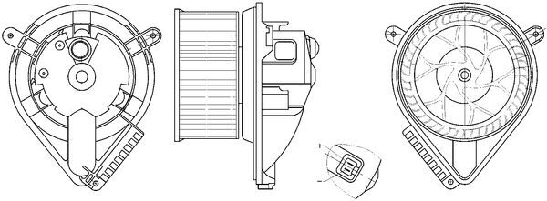 MAHLE Ventilátor, utastér AB272000S_MAHLE