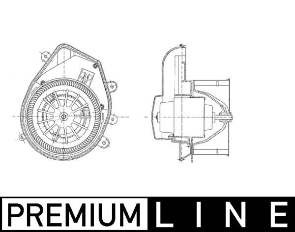 MAHLE Ventilátor, utastér AB54000P_MAHLE