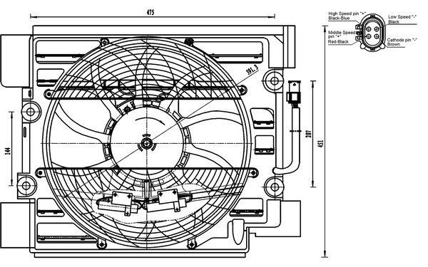 MAHLE Ventilátor, klímahűtő ACF23000S_MAHLE