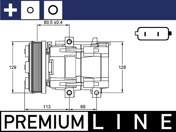 MAHLE Klímakompresszor ACP101000P_MAHLE