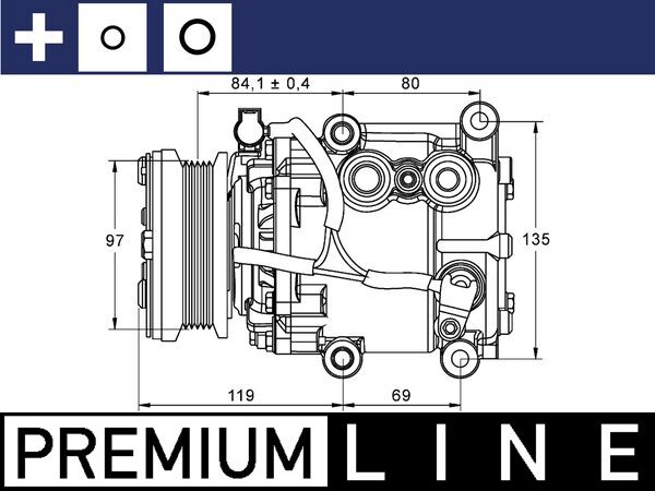 MAHLE Klímakompresszor ACP106000P_MAHLE