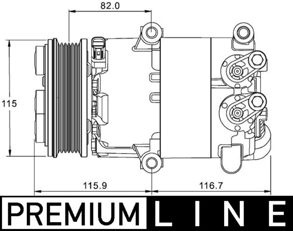 MAHLE Klímakompresszor ACP1332000P_MAHLE