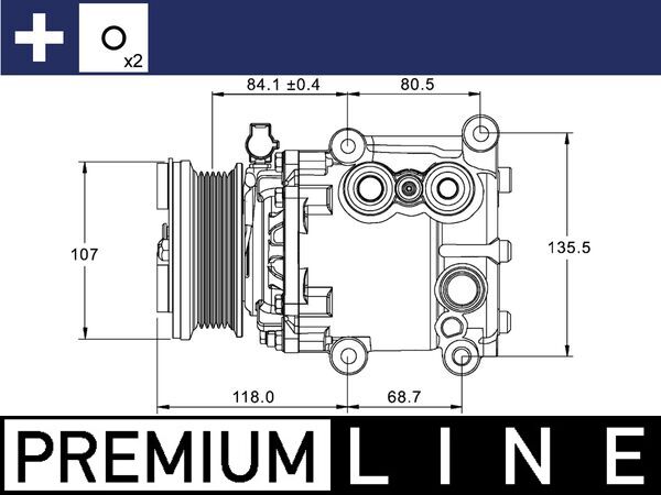 MAHLE Klímakompresszor ACP1336000P_MAHLE