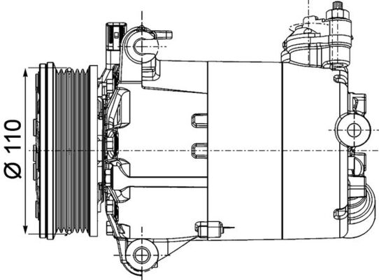 MAHLE Klímakompresszor ACP1357000P_MAHLE