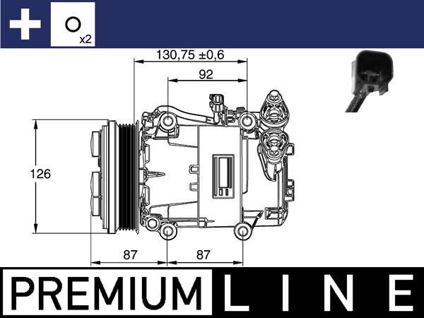 MAHLE Klímakompresszor ACP54000P_MAHLE