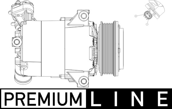 MAHLE Klímakompresszor ACP556000P_MAHLE