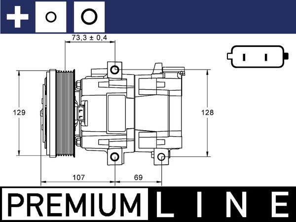 MAHLE Klímakompresszor ACP855000P_MAHLE