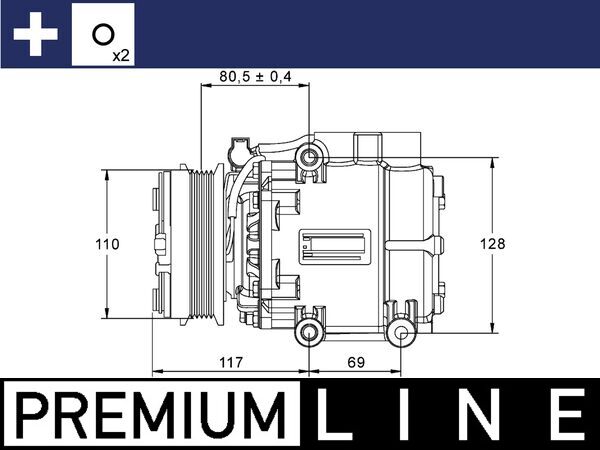 MAHLE Klímakompresszor ACP858000P_MAHLE