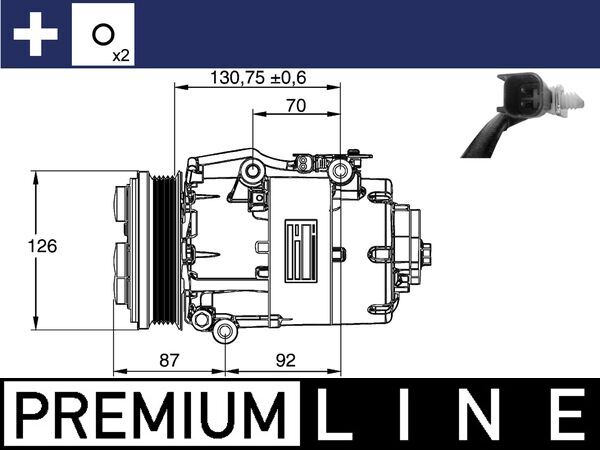 MAHLE Klímakompresszor ACP861000P_MAHLE