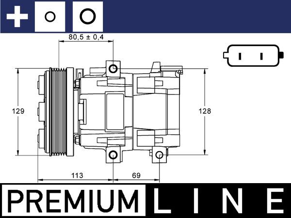 MAHLE Klímakompresszor ACP88000P_MAHLE