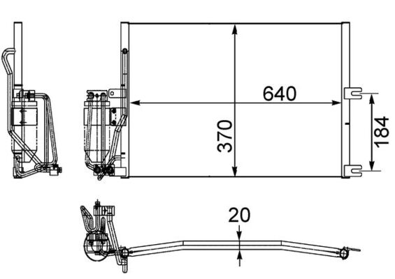 MAHLE Klímahűtő AC170000S_MAHLE