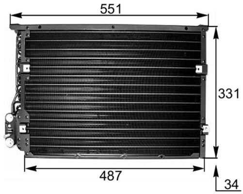 MAHLE Klímahűtő AC177000S_MAHLE