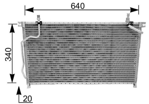 MAHLE Klímahűtő AC185000S_MAHLE