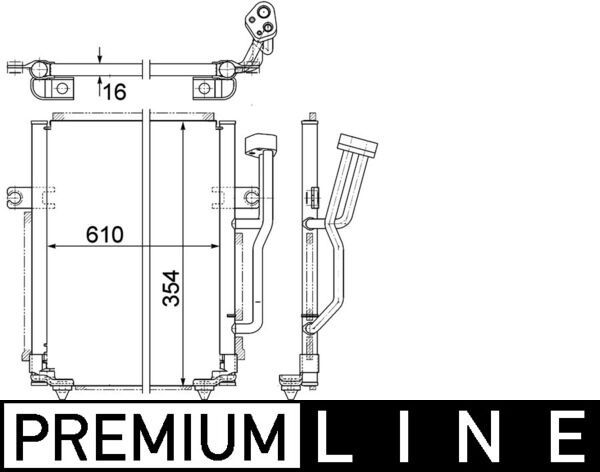 MAHLE Klímahűtő AC192000P_MAHLE