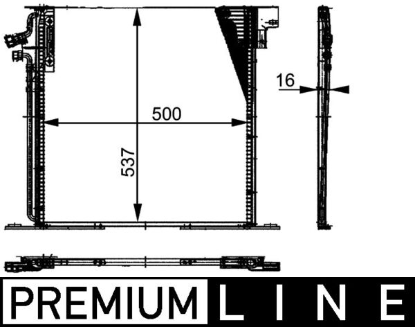 MAHLE Klímahűtő AC212000P_MAHLE