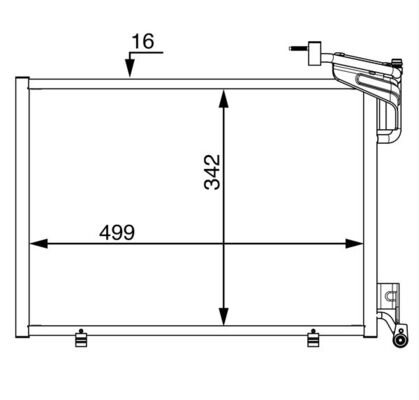 MAHLE Klímahűtő AC21000S_MAHLE