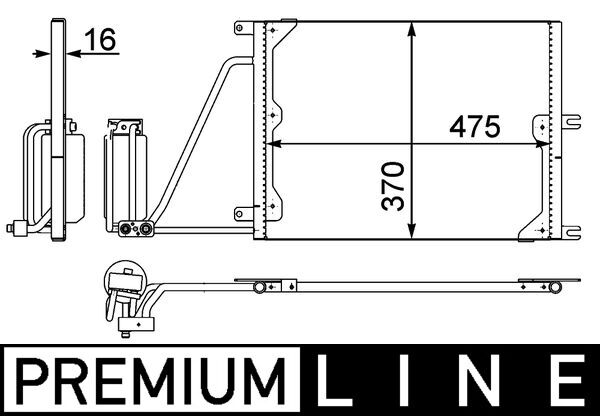 MAHLE Klímahűtő AC226000P_MAHLE