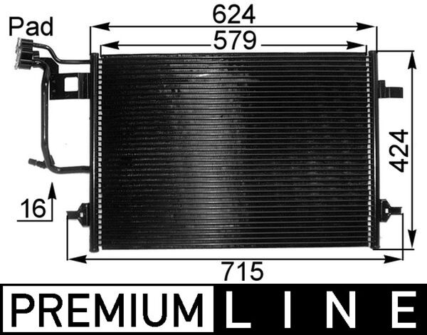 MAHLE Klímahűtő AC242000P_MAHLE