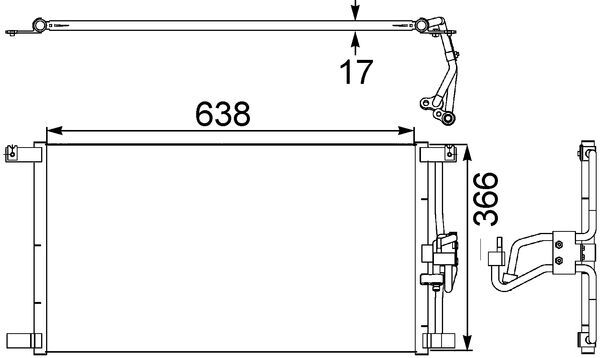 MAHLE Klímahűtő AC246000S_MAHLE