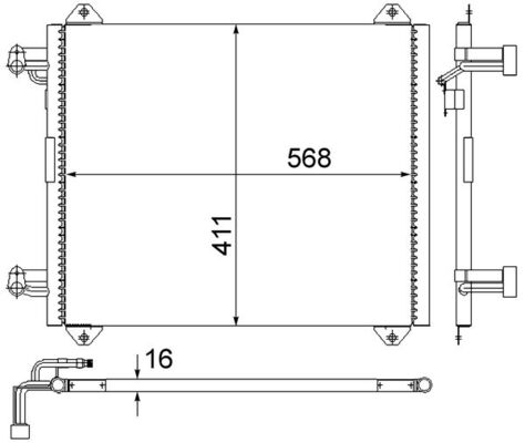 MAHLE Klímahűtő AC251000S_MAHLE