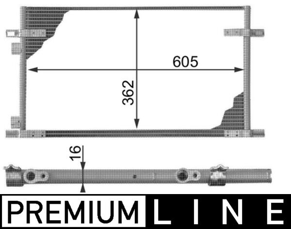 MAHLE Klímahűtő AC278000P_MAHLE