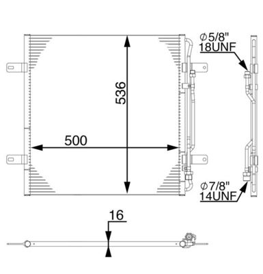 MAHLE Klímahűtő AC284000S_MAHLE